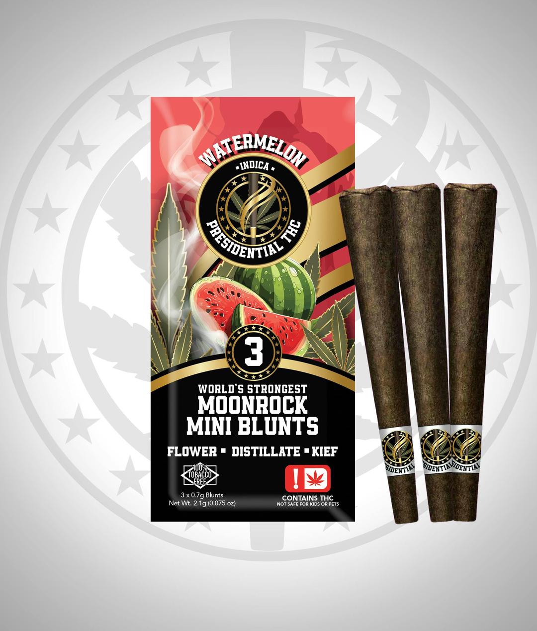 Presidential Pee-Wee Moon Rock Mini Blunts - Watermelon (2.1g)