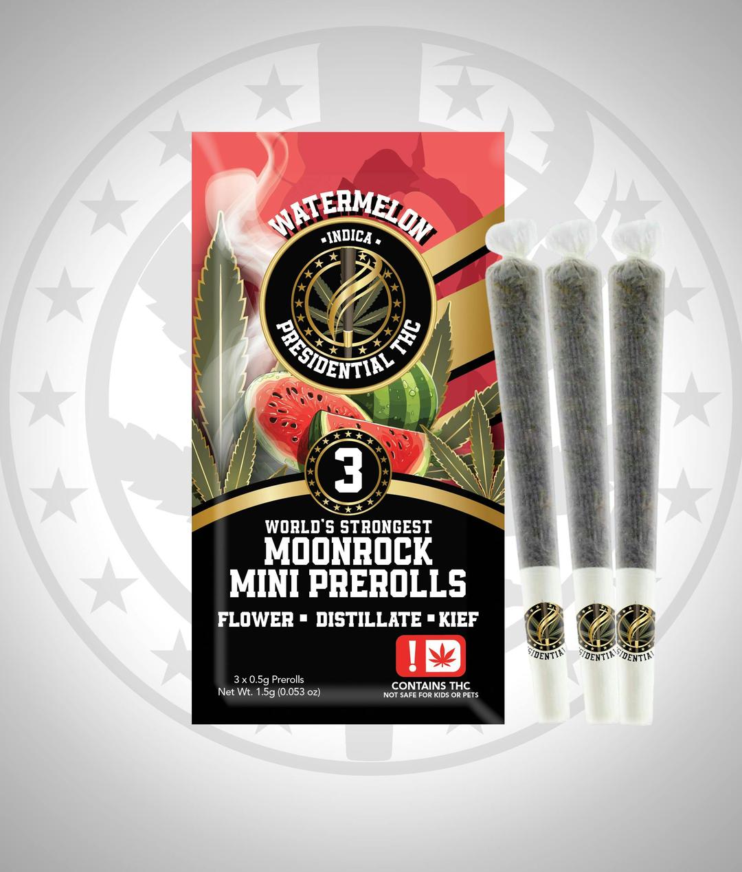 Presidential Pee-Wee Moon Rock Mini Prerolls - Watermelon (1.5g)