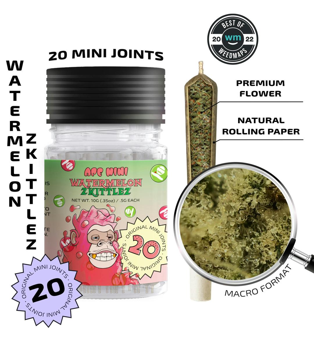 Watermelon Zkittlez — 20 original mini joints (10g | 0.5g each)
