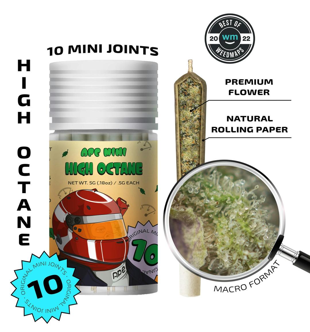High Octane — 10 original mini joints (5g | 0.5g each)