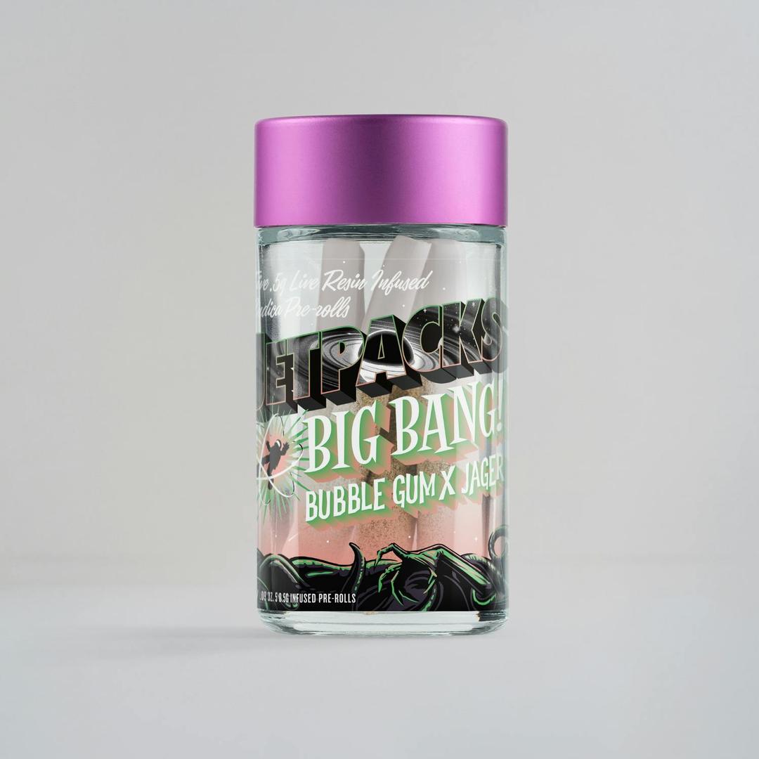 Bubble Gum x Jager Big Bang (2.5G Infused Pack, Live Resin & THCA Diamond)