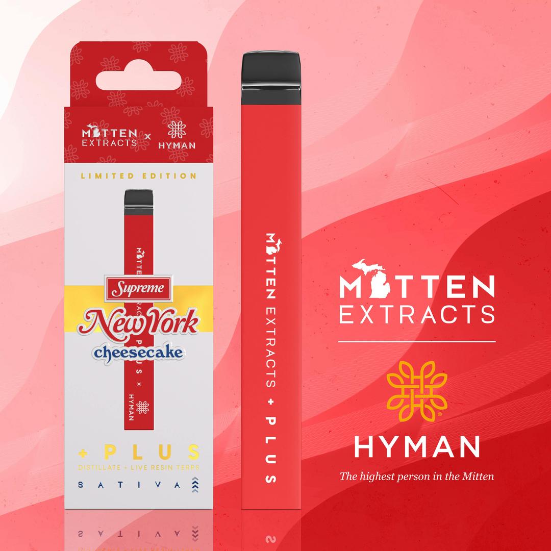 New York Supreme Cheesecake | 1G Disposable | HYMAN X MITTEN | REC