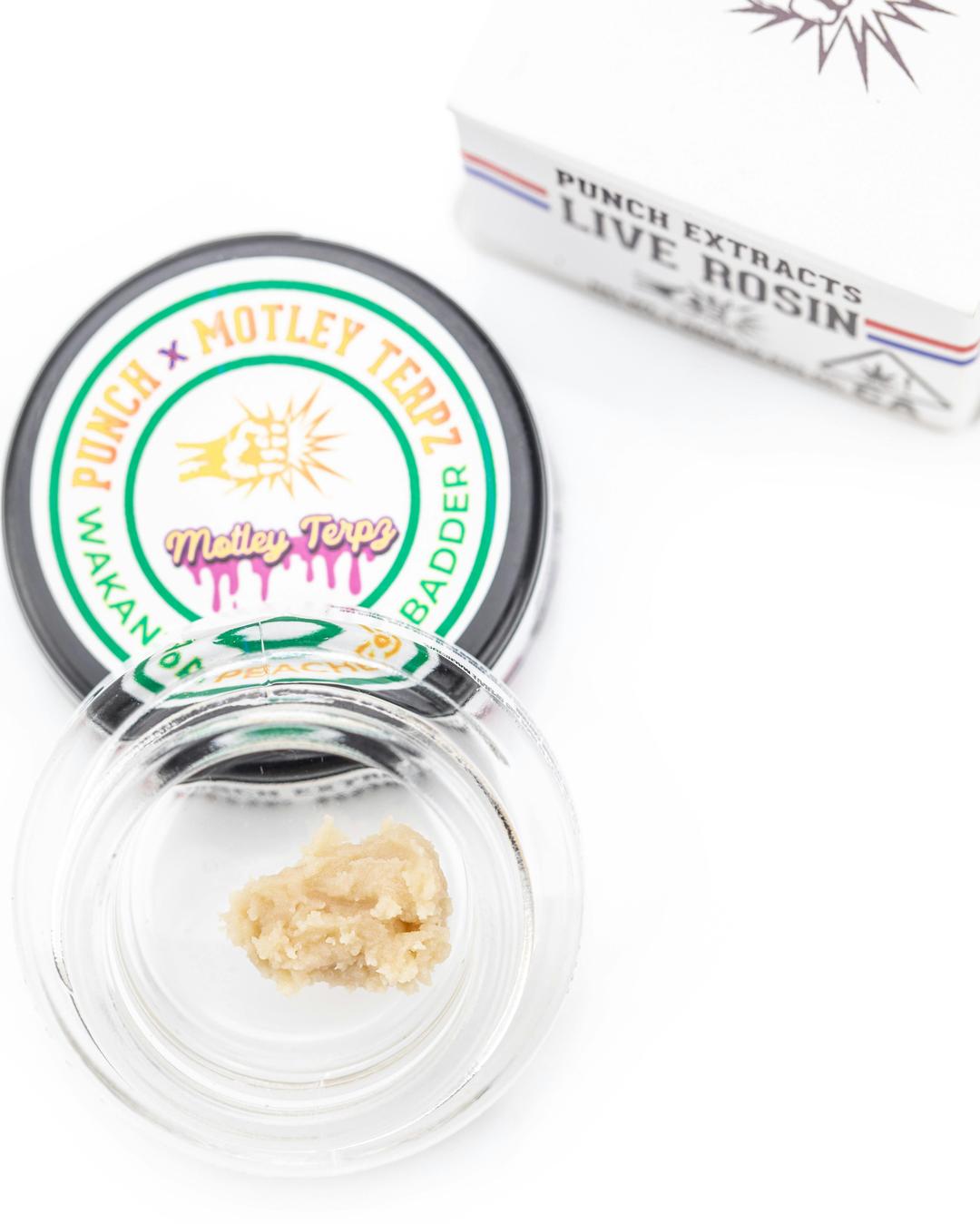 Punch - Live Rosin - Wakanda Peaches - Badder (1g) - Tier 4