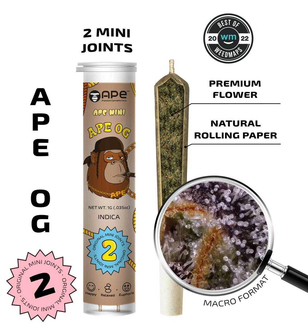 Ape OG — 2 original mini joints (1g | 0.5g each)