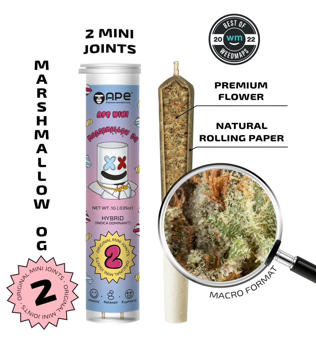 Marshmallow OG — 2 original mini joints (1g | 0.5g each)