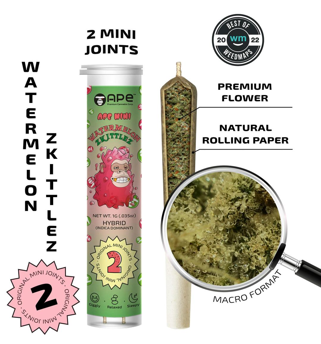 Watermelon Zkittlez — 2 original mini joints (1g | 0.5g each)