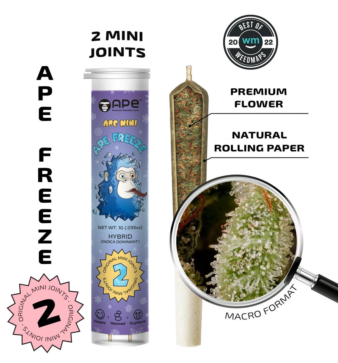 Ape Freeze — 2 original mini joints (1g | 0.5g each)
