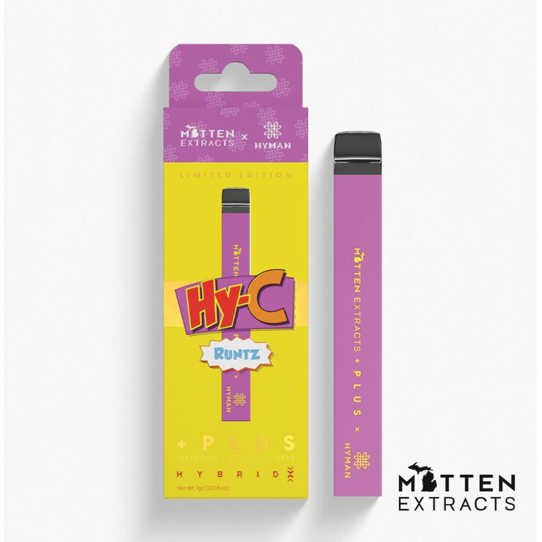 Mitten + Plus x HYMAN Disposable - HYC-Runtz 1g (Hybrid)