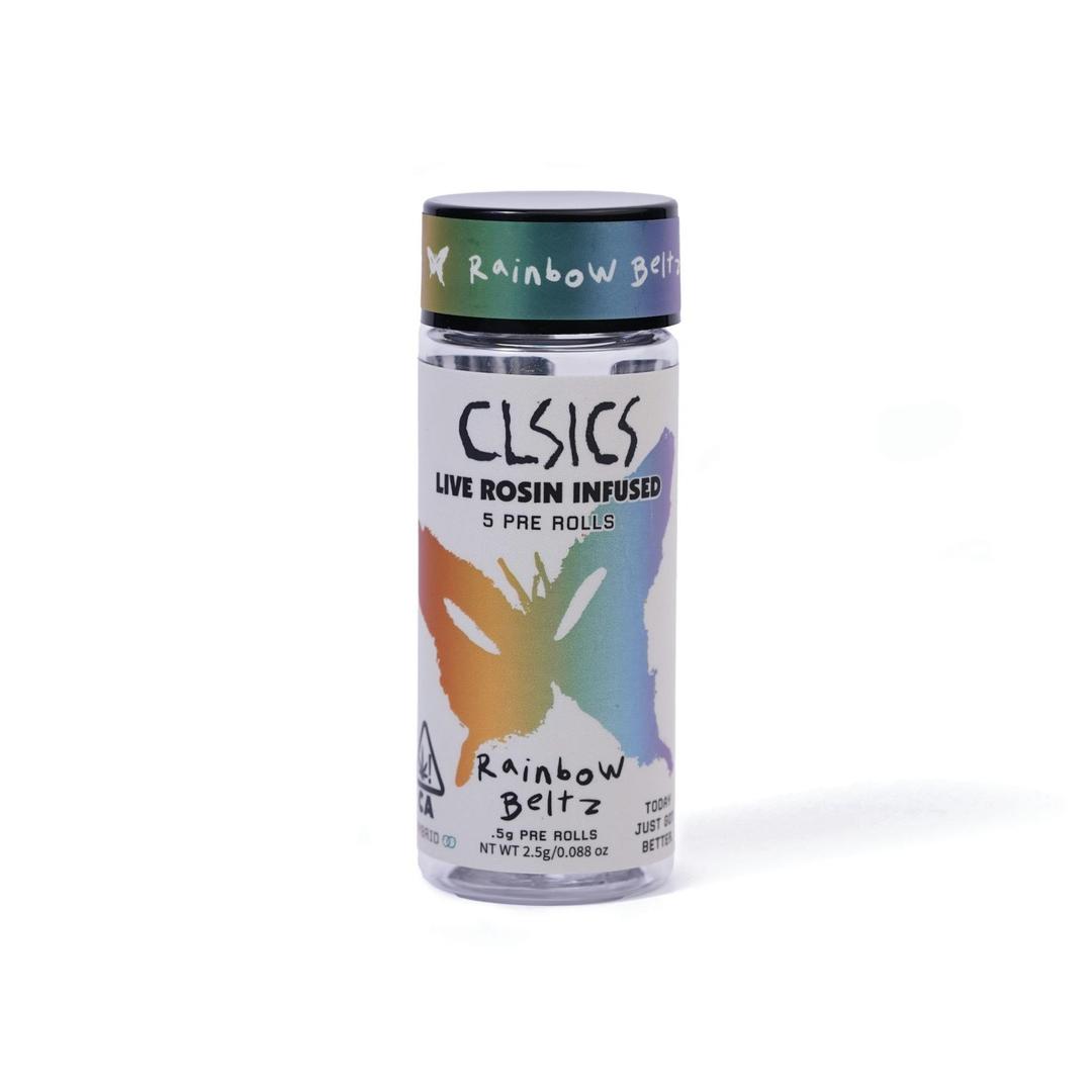 Rainbow Beltz - 5Pk .5g Rosin Infused Pre Rolls