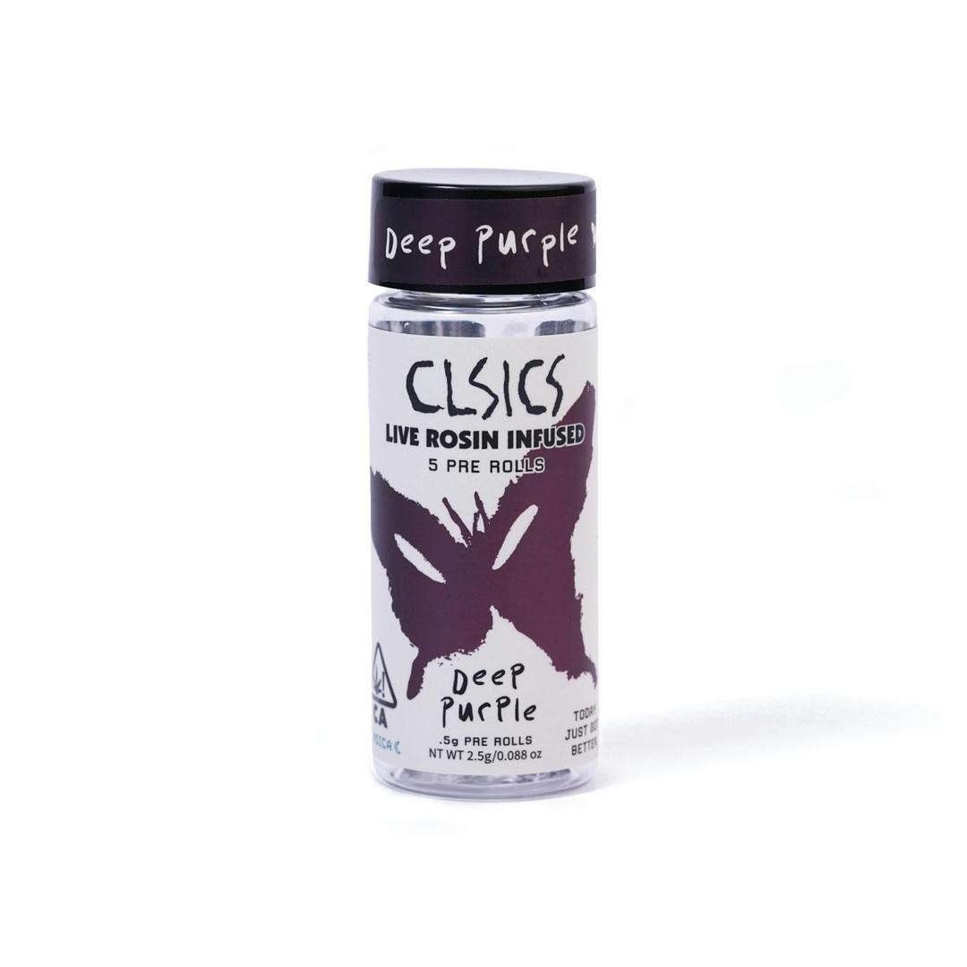 Deep Purple - 5Pk .5g Rosin Infused Pre Rolls
