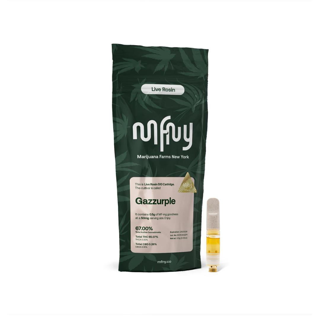 Gazzurple Live Rosin 510 Cartridge (.5g) | 0.5g