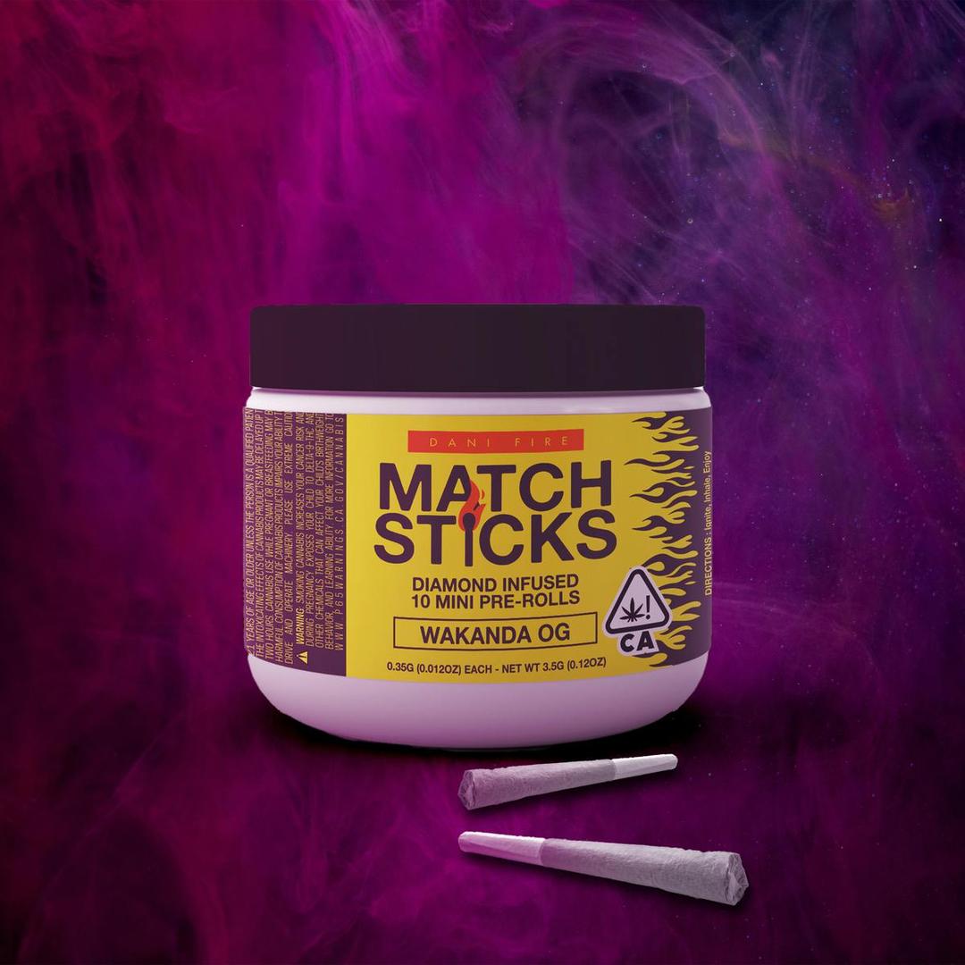 Wakanda OG - Matchsticks - Infused Pre-Roll 10-pack 3.5g