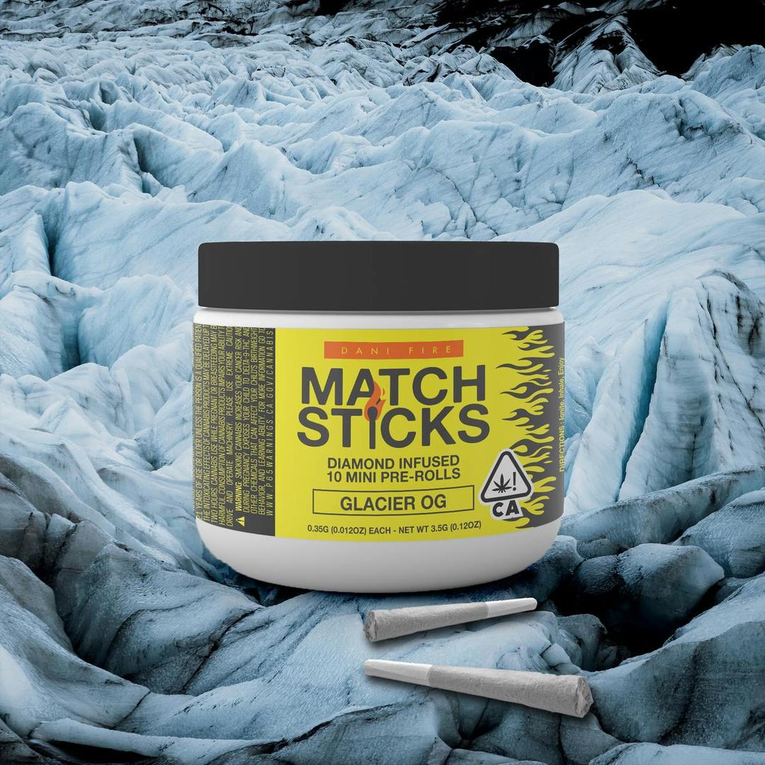 Glacier OG - Matchsticks - Infused Pre-Roll 10-pack 3.5g