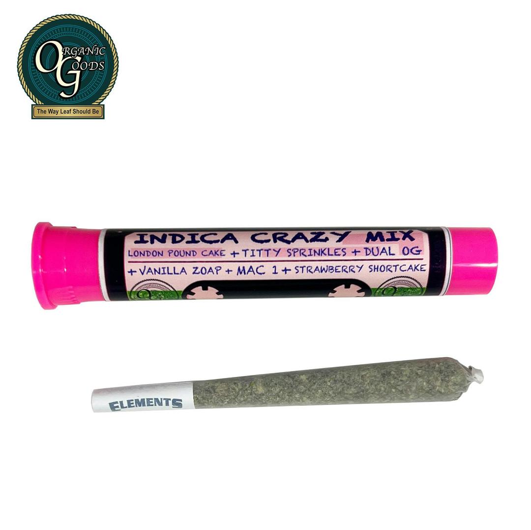 Organic Goods Pre-Roll Indica Crazy Mix 1 G