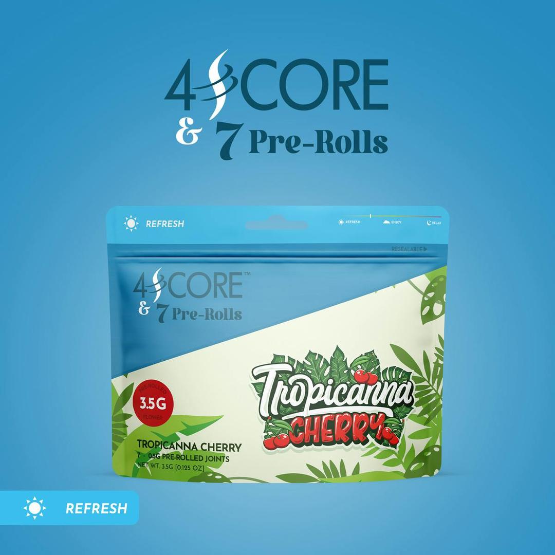 4SCORE & 7 Pre-Rolls - Tropicanna Cherry