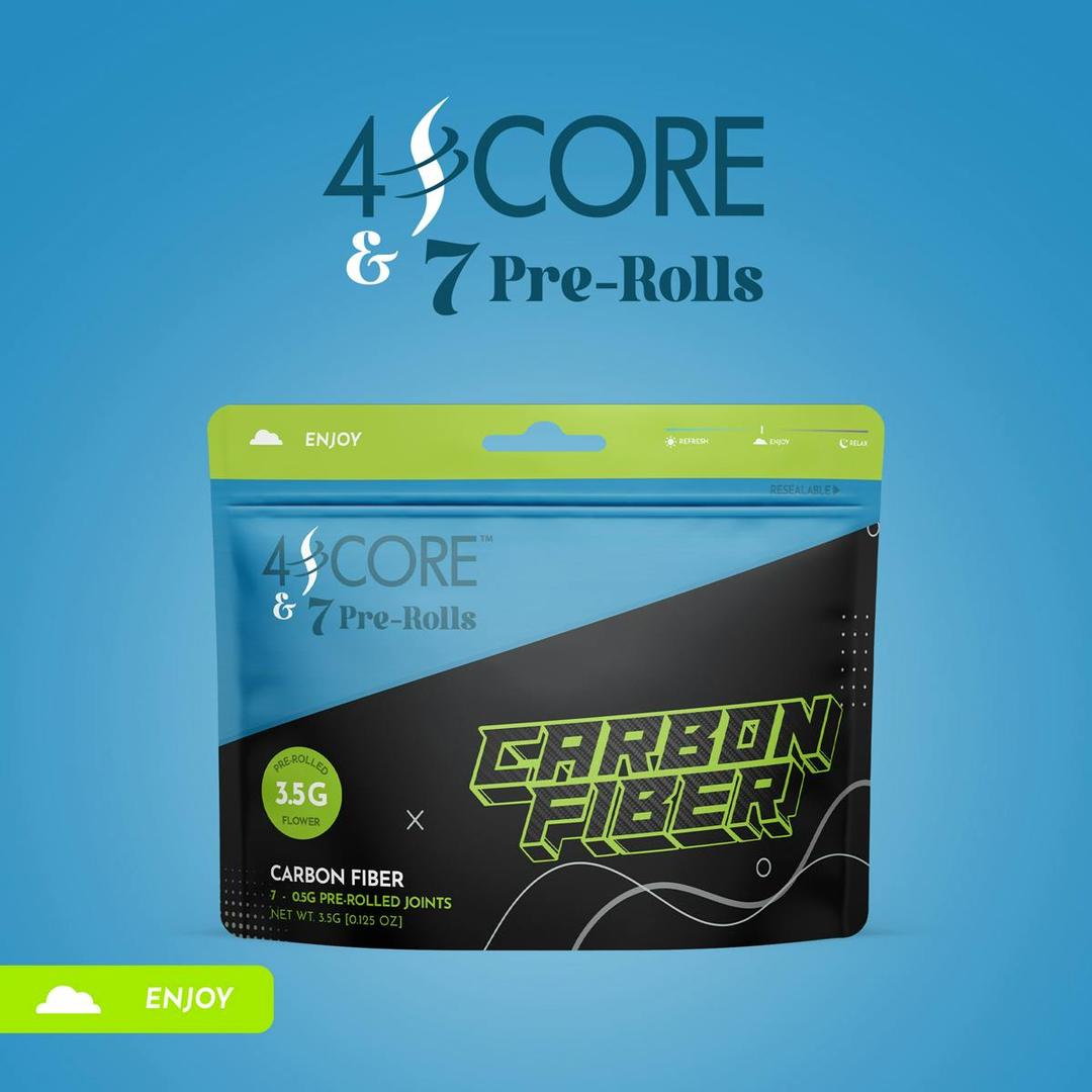 4SCORE & 7 Pre-Rolls - Carbon Fiber