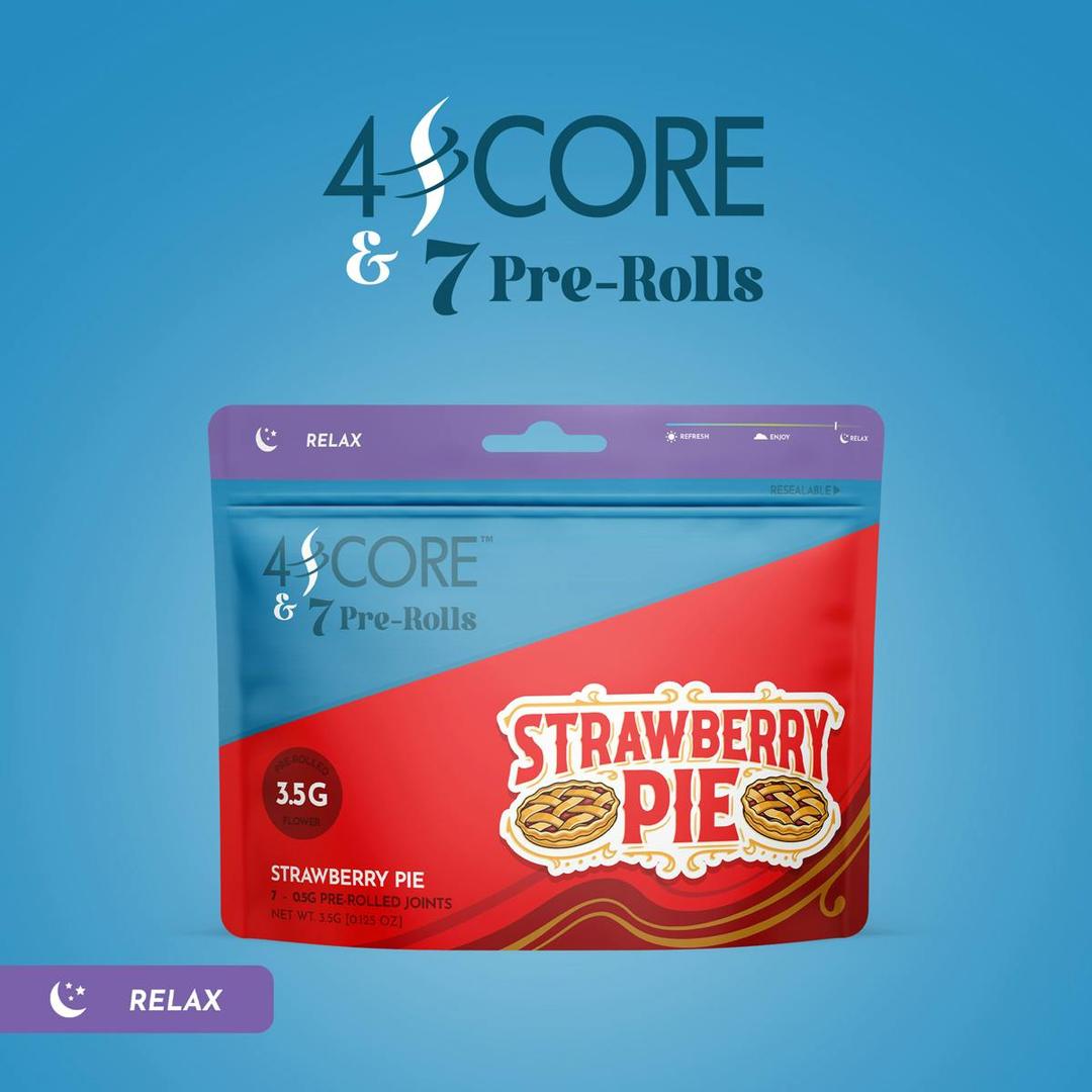 4SCORE & 7 Pre-Rolls - Strawberry Pie