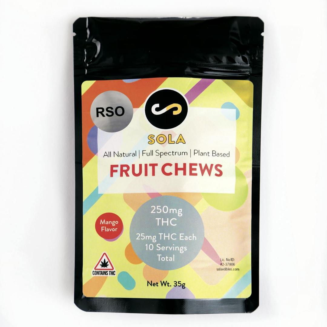 250mg RSO Fruit Chew - Mango Flavor