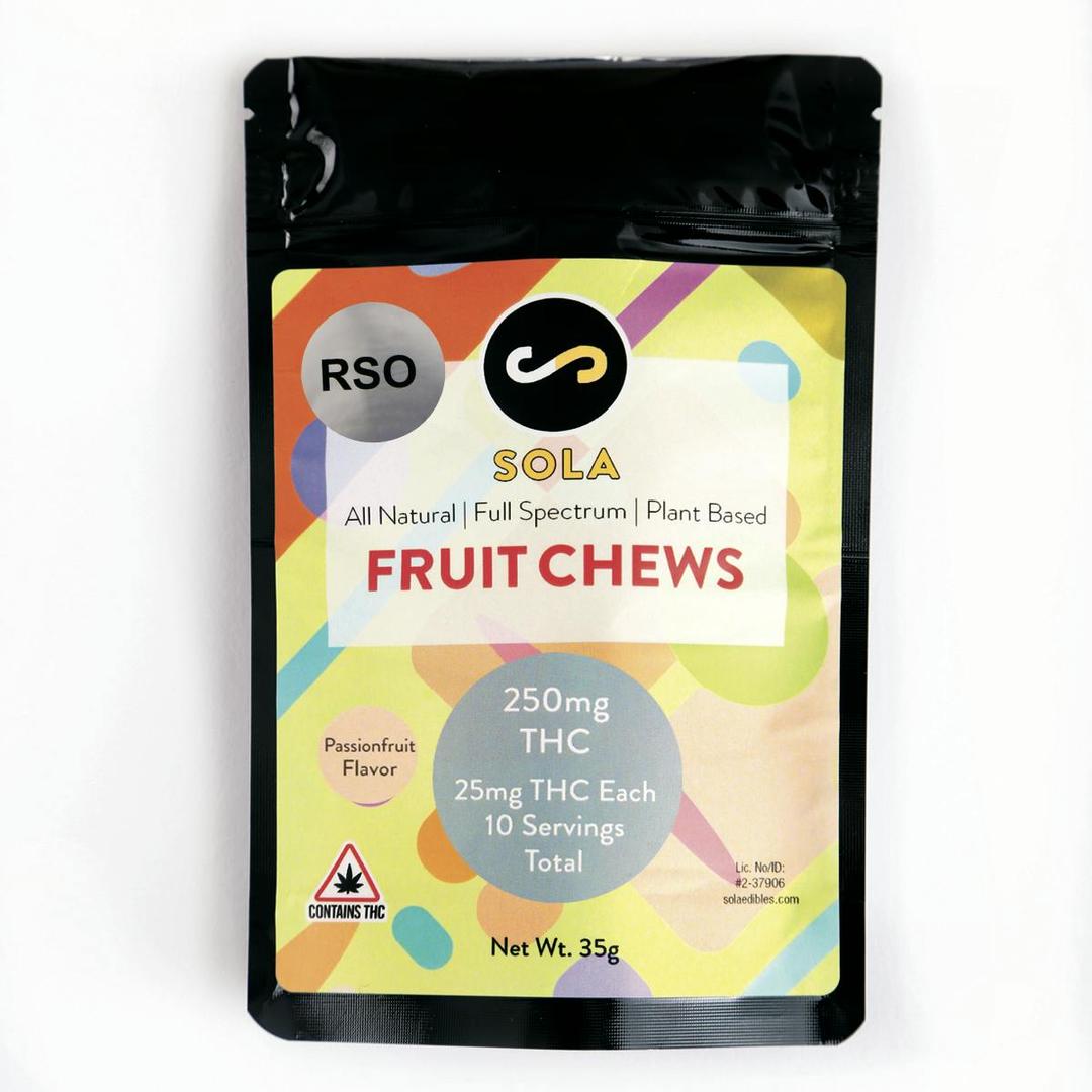 250mg RSO Fruit Chews - Passionfruit Flavor