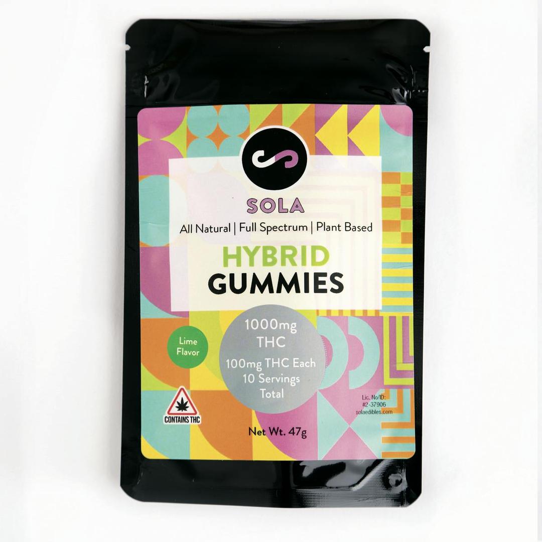 1000mg Hybrid Gummies - Lime Flavor
