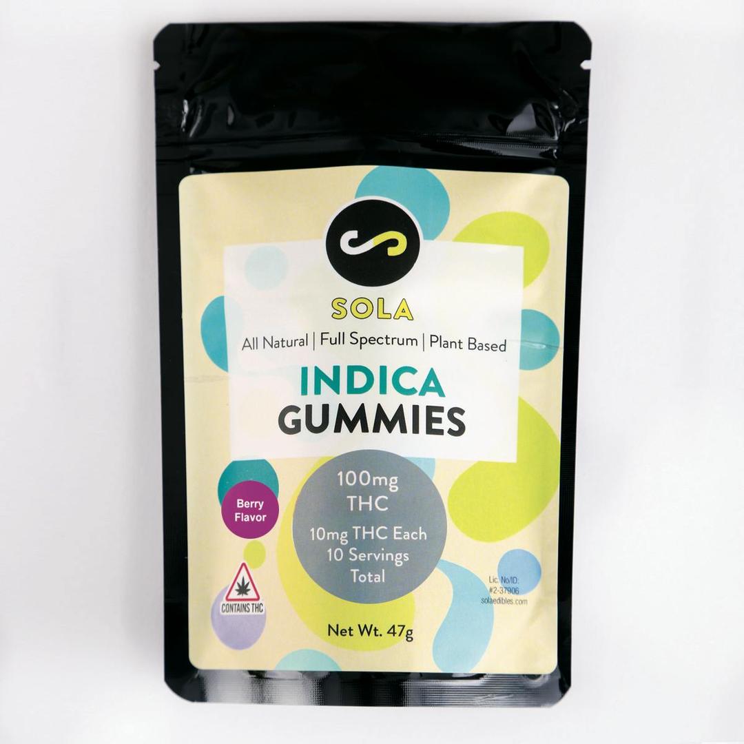 100mg Indica Gummies - Berry Flavor Pack