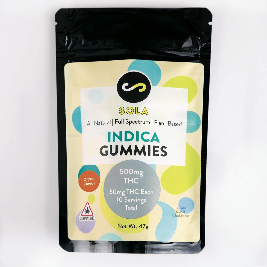 500mg Indica Gummies - Citrus Flavor Pack