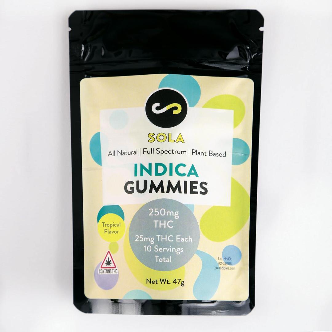 250mg Indica Gummies - Tropical Flavor Pack