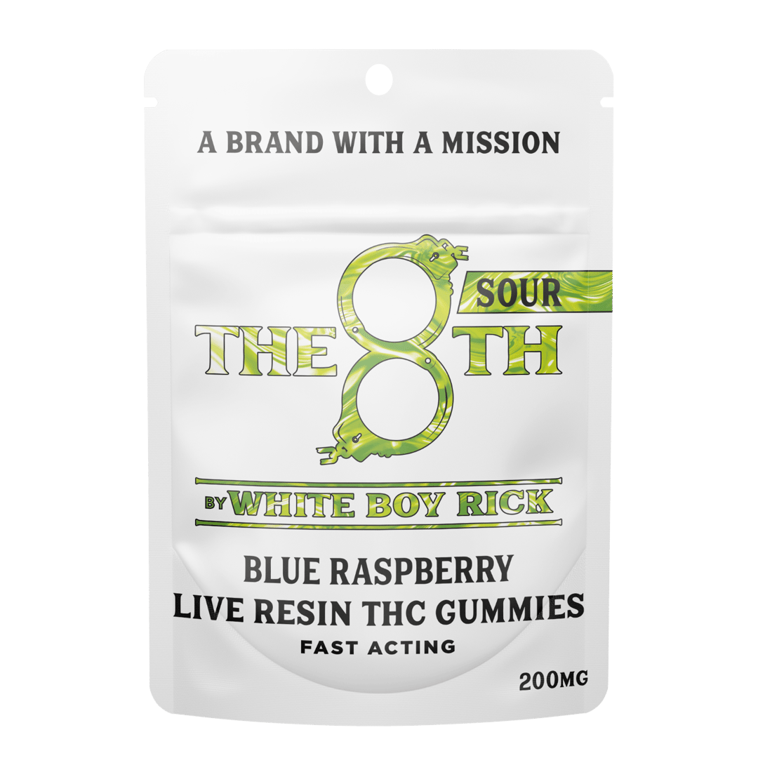 SOUR BLUE RASPBERRY - FAST-ACTING LIVE RESIN GUMMIES 200MG