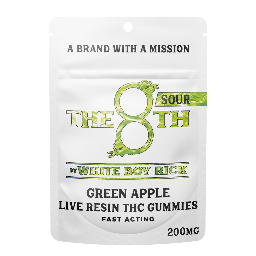 SOUR GREEN APPLE - FAST-ACTING LIVE RESIN GUMMIES 200MG