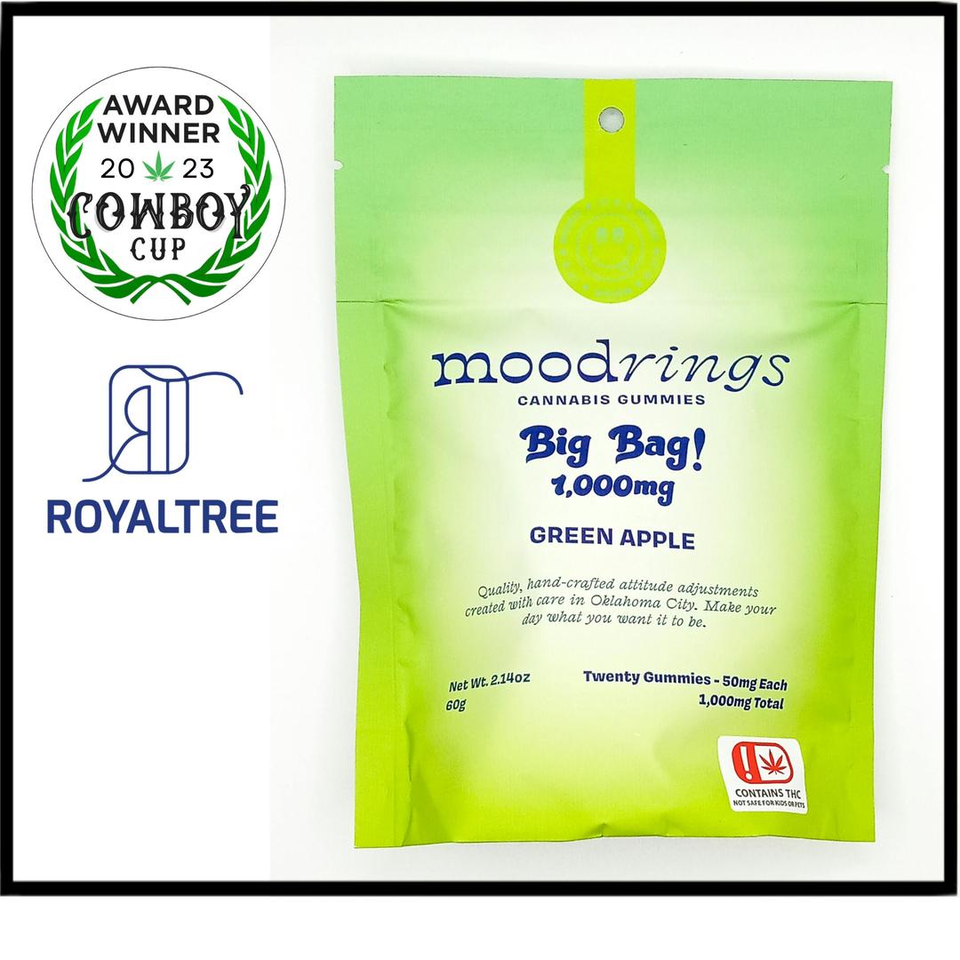 Mood Rings Gummies - 1,000mg - Green Apple