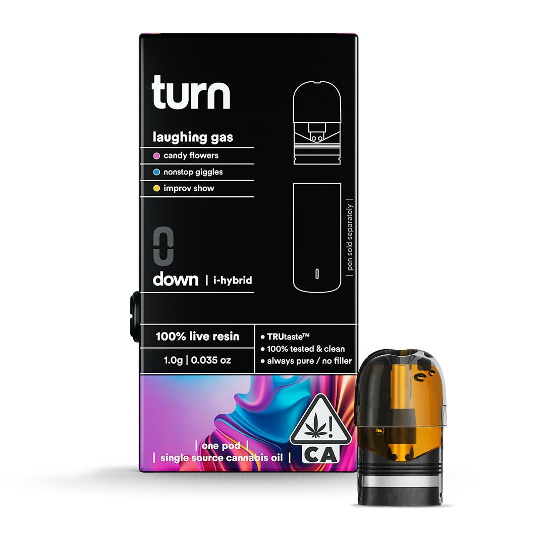 laughing gas (i-hybrid) / 100% live resin / 1g pod
