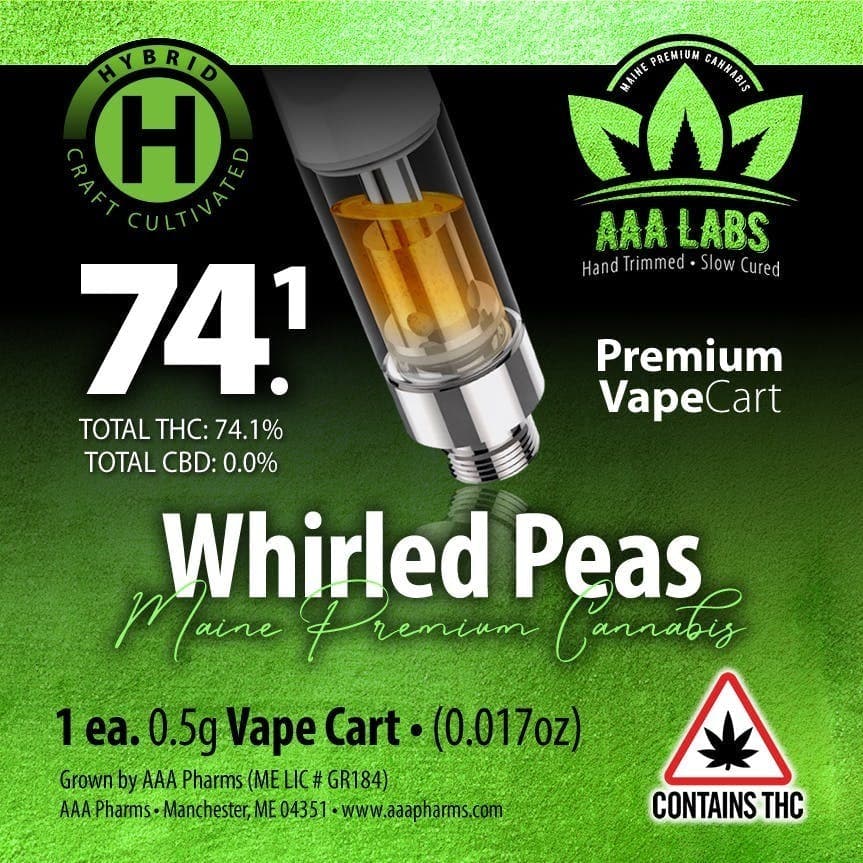 Whirled Peas - Cured Resin Vape Cart