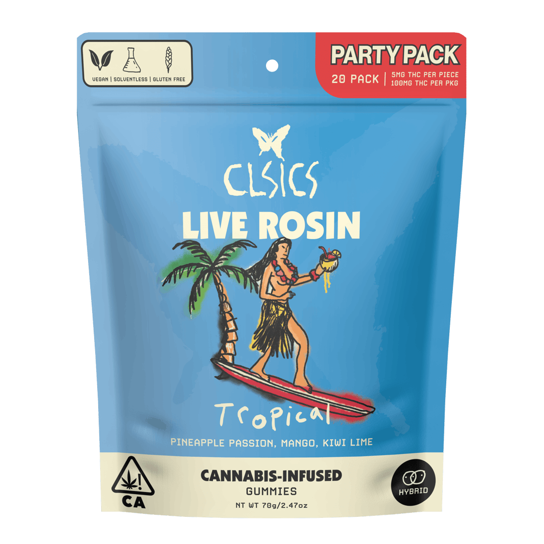 Tropical Hybrid 20Pk Gummies - LIVE ROSIN INFUSED PARTY PACK