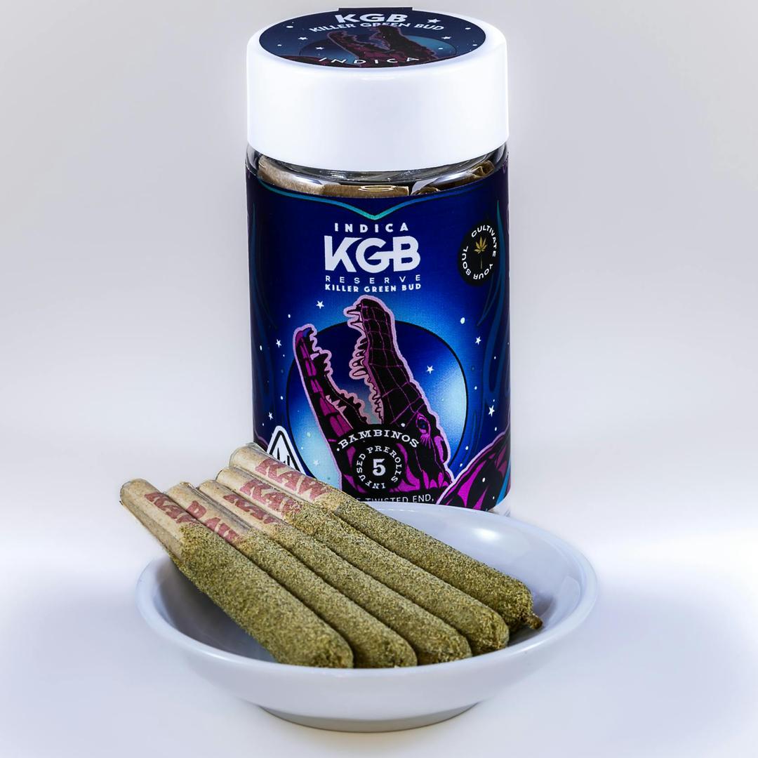 KGB RESERVE - BAMBINO 5 PACK - PAPAYA BERRY RUNTZ - 2.5 GRAMS