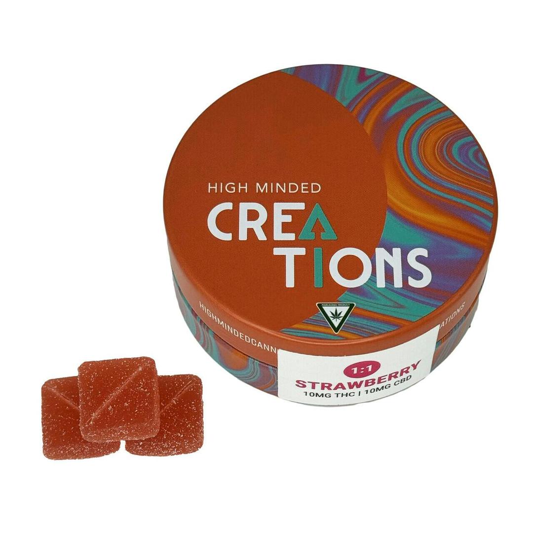 Strawberry Gummies 1:1 THC:CBD - 100mg