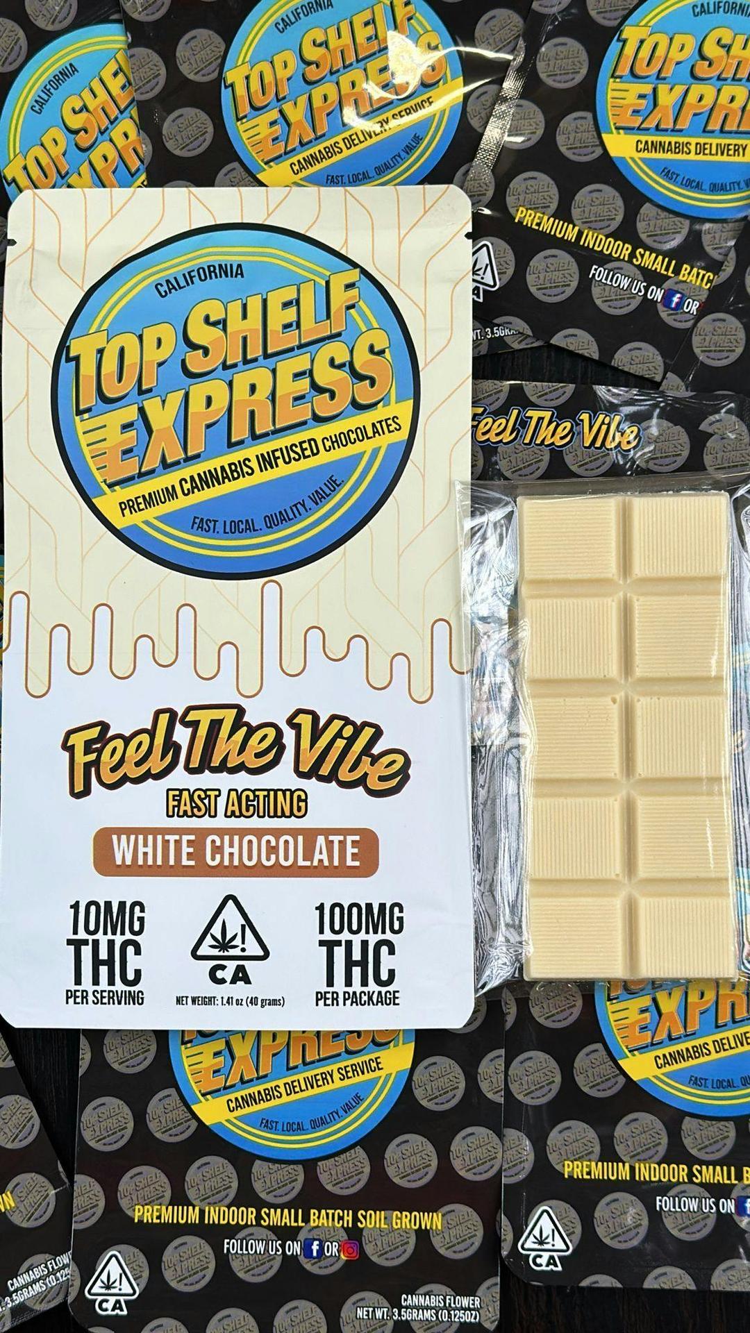 WHITE CHOCOLATE Bar (100mg) *BUY 2 GET 1 FOR .01*