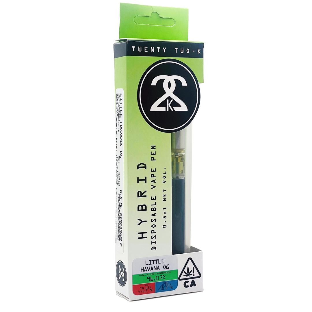 22K - Little Havana OG - 0.5ml Disposable