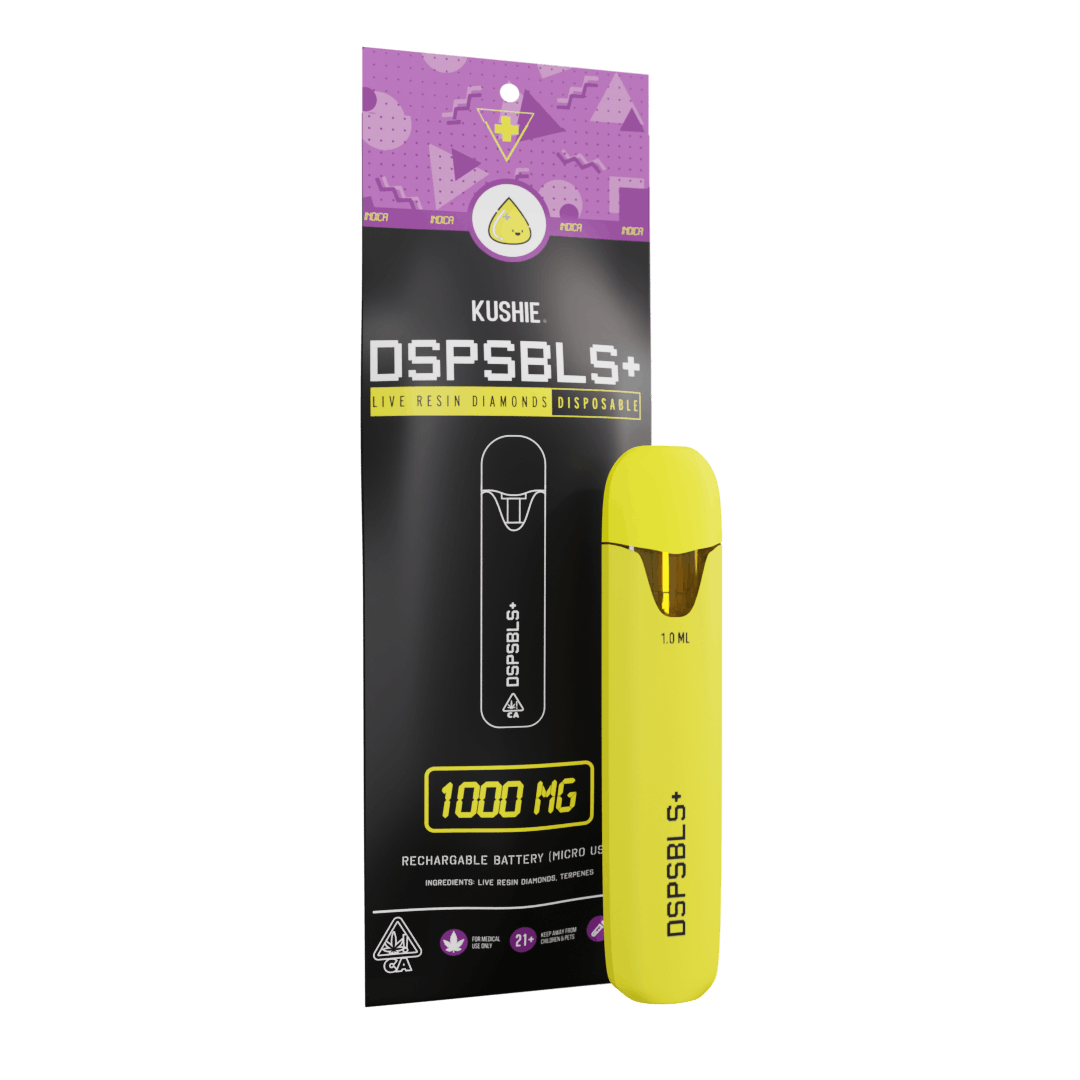 Blueberry Kush (Indica) - DSPSBLS+ 1G Live Resin Diamonds Disposable