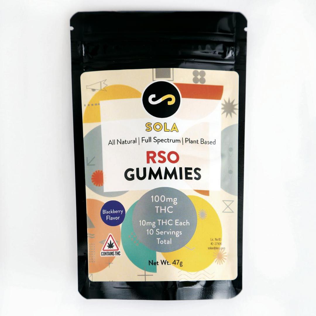 100mg RSO Gummy Pack - Blackberry Flavor