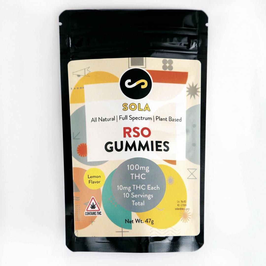 100mg RSO Gummies - Lemon Flavor Pack