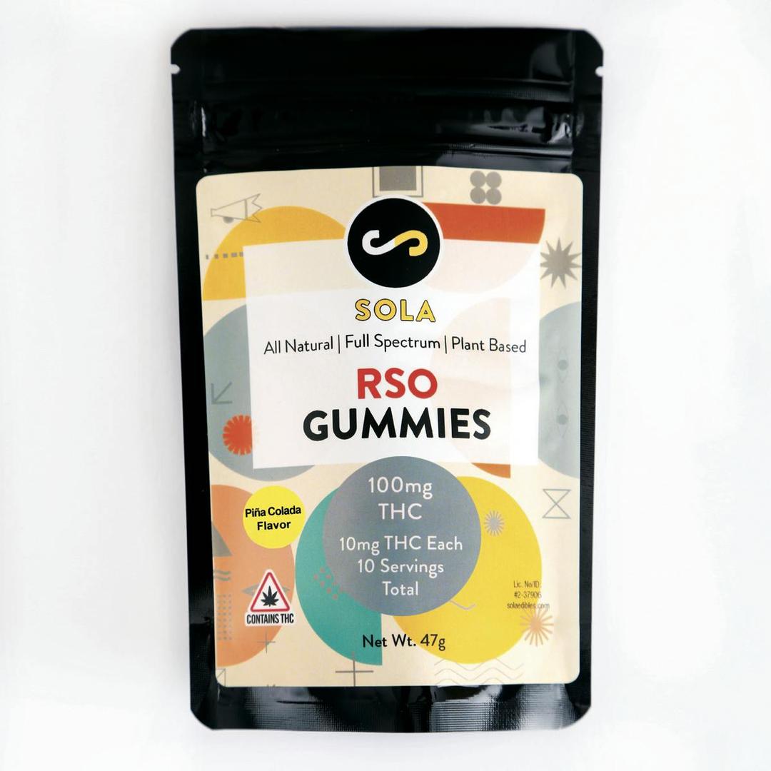 100mg RSO Gummies - Pina Colada Flavor Pack