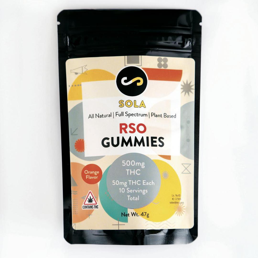 500mg RSO Gummies - Orange Flavor Pack