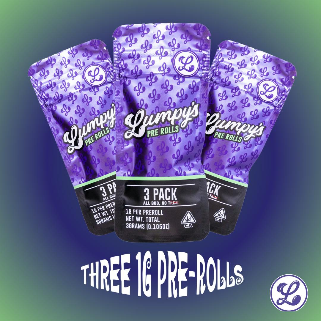 Lumpy's Flowers | Threepeat | Pre-Roll Pack | 3g