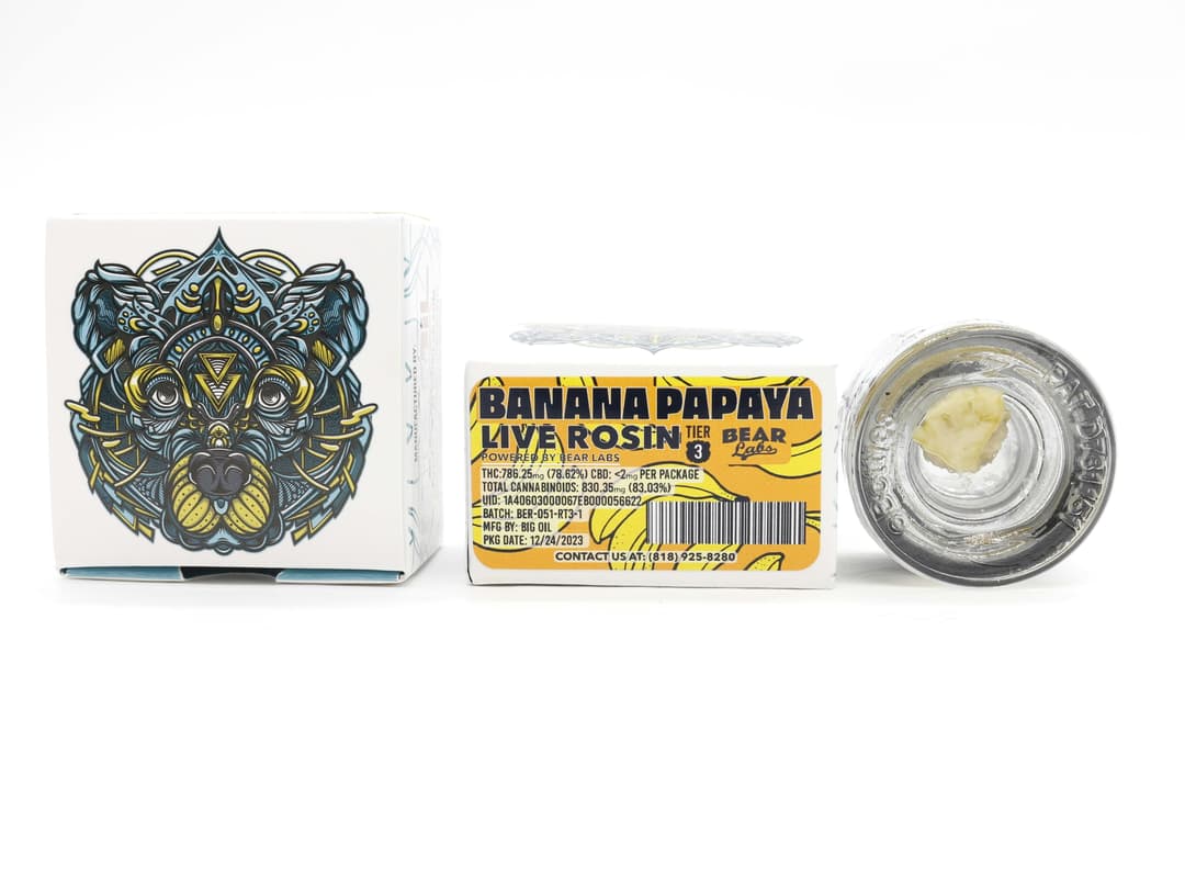 Banana Papaya T3 Live Rosin - 1g