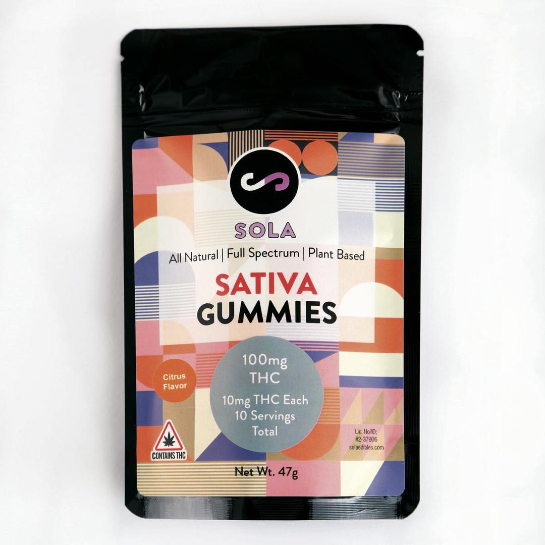 100mg Sativa Gummies - Citrus Flavor Pack