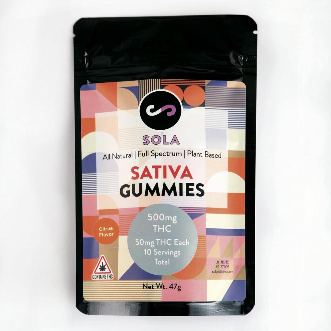 500mg Sativa Gummies - Citrus Flavor Pack