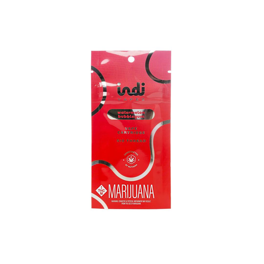 Indi 0.5g Watermelon Bubblegum Vape Cartridge