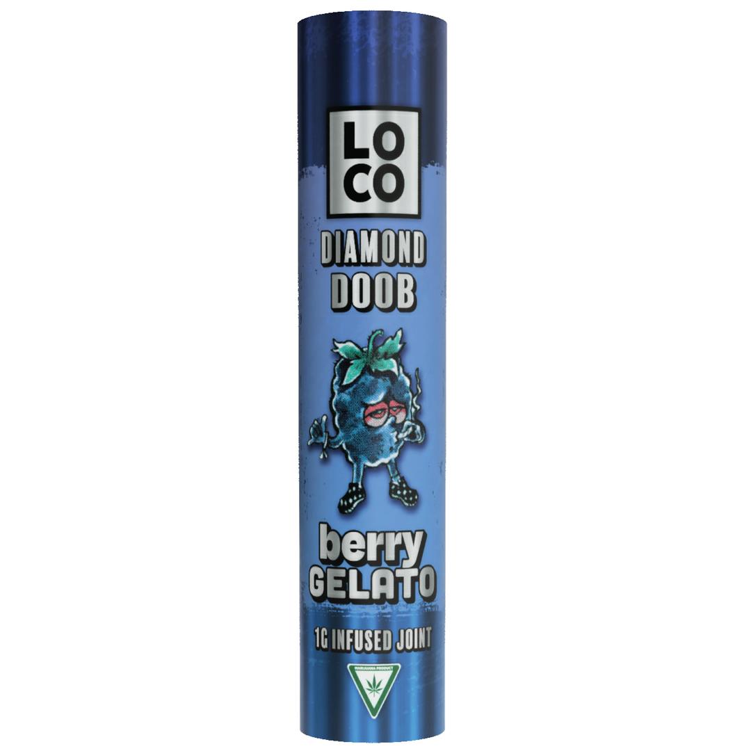 LOCO Infused Pre-roll - Berry Gelato Diamond Doob