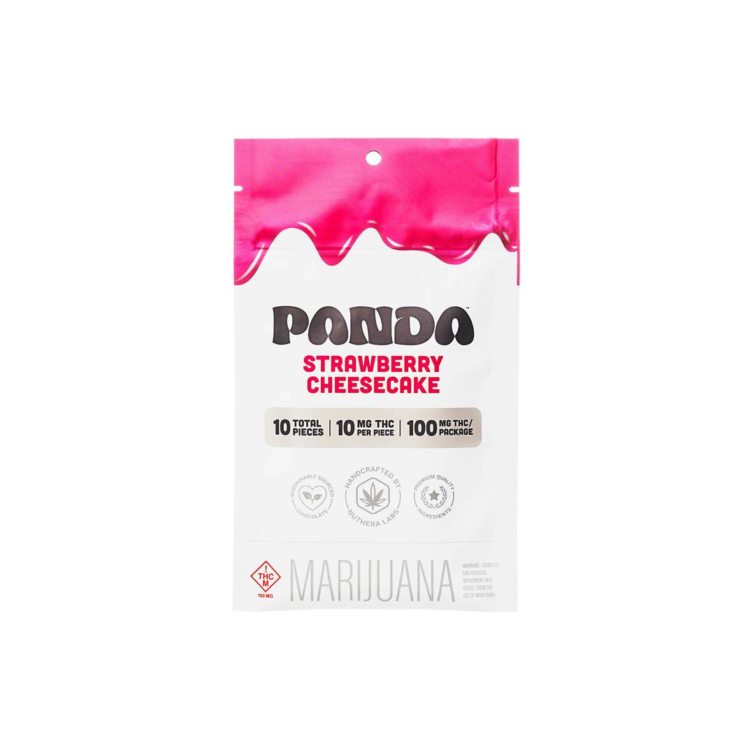 Panda Strawberry Cheesecake 100mg Chocolate Bar