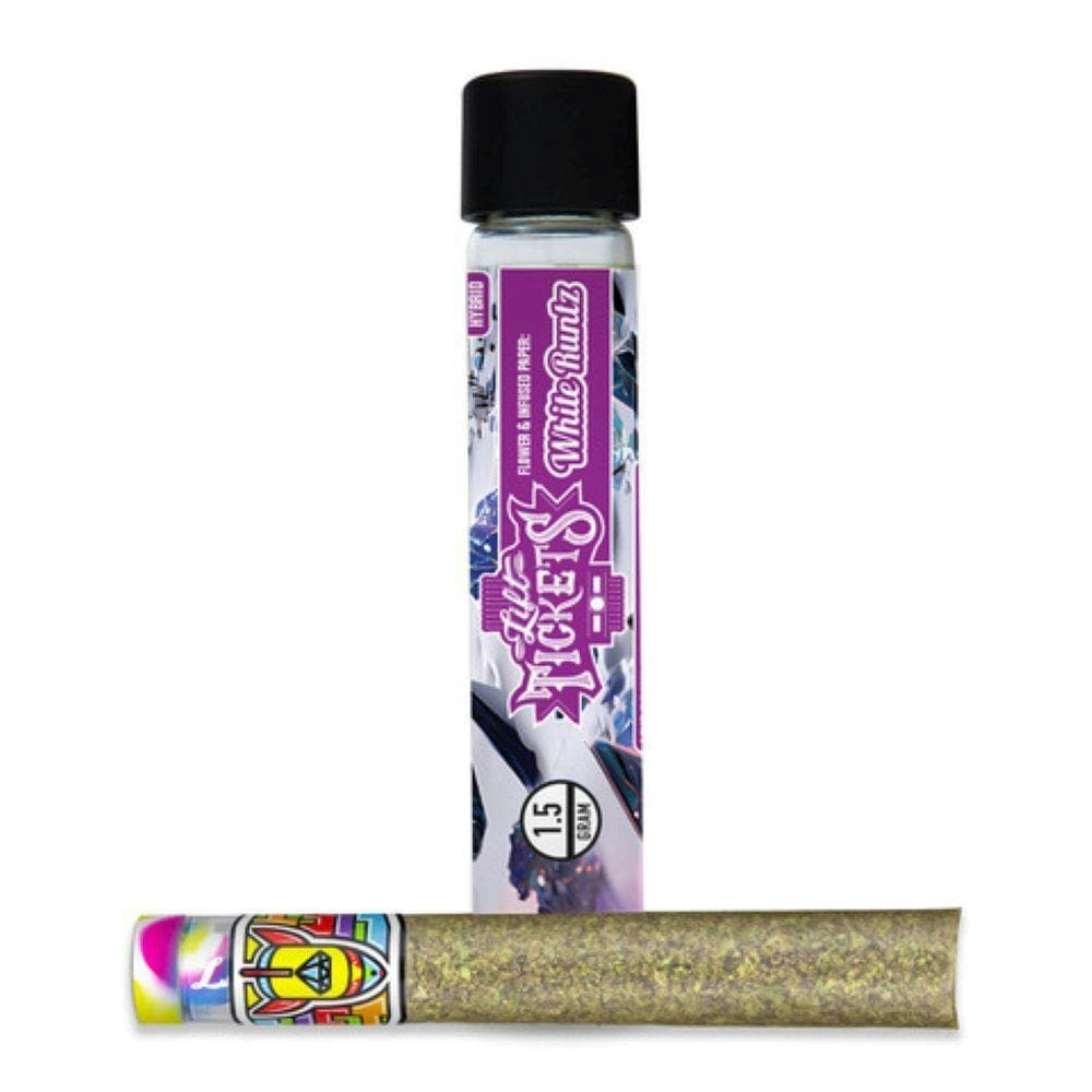 Infused Glass Tip Pre-Roll: White Runtz 1.5g Joint